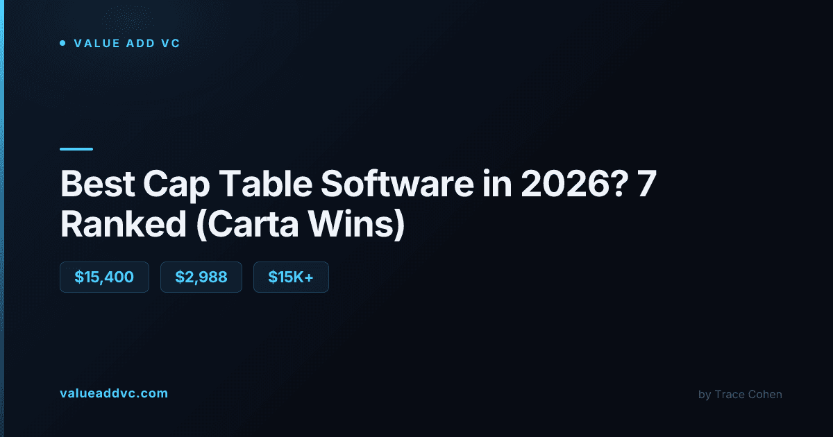 Best Cap Table Management Tools in 2026: Carta, Pulley, AngelList, Fidelity, Ledgy, and Cake Ranked