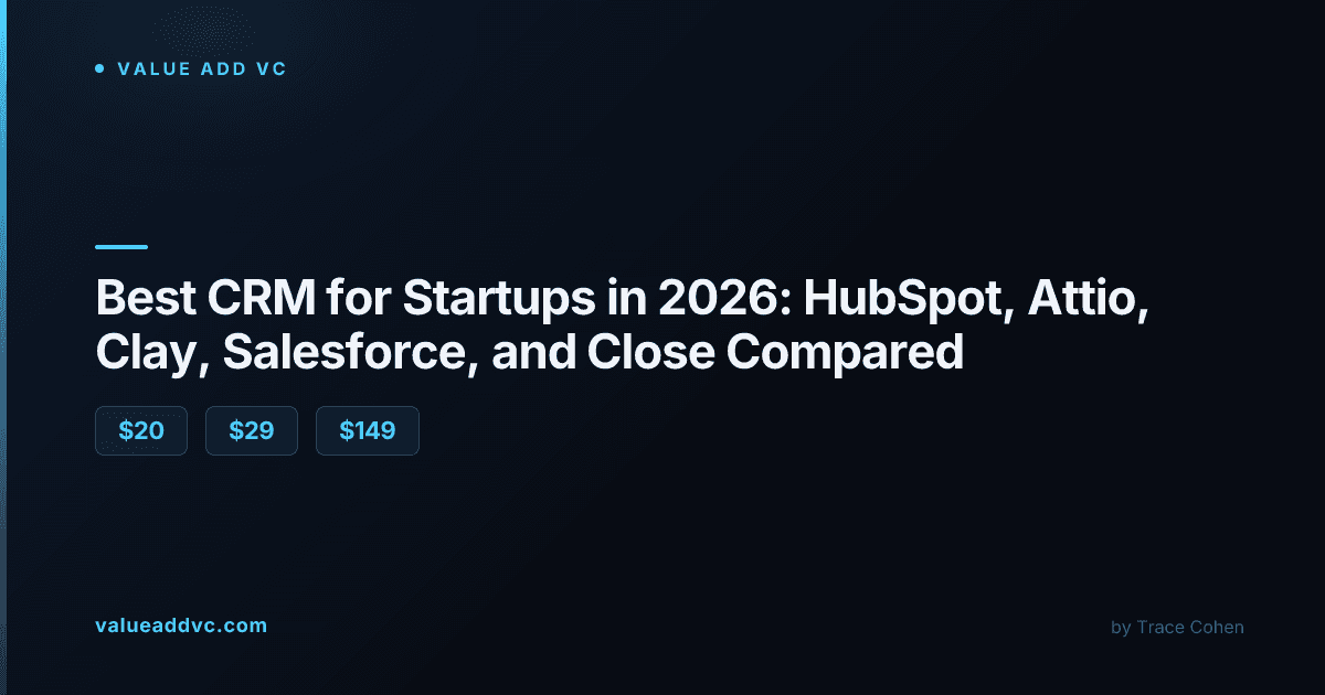 Best CRM for Startups 2026