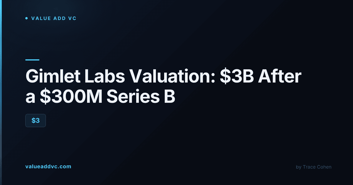Gimlet Labs valuation 2026: $3 billion Series B led by Andreessen Horowitz