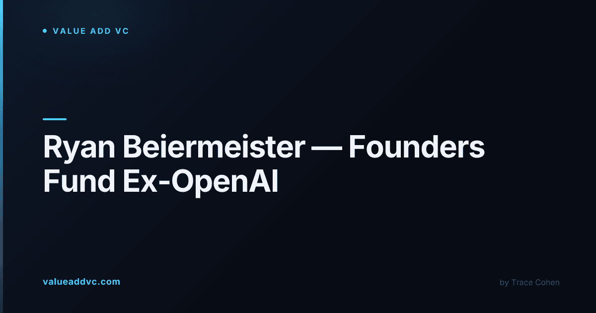 Ryan Beiermeister, former OpenAI executive, joins Founders Fund as partner