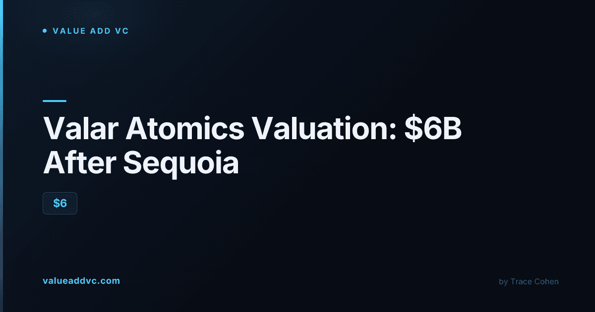 Valar Atomics valuation 2026: $6B after Sequoia's $1B Series B in factory-built nuclear reactors